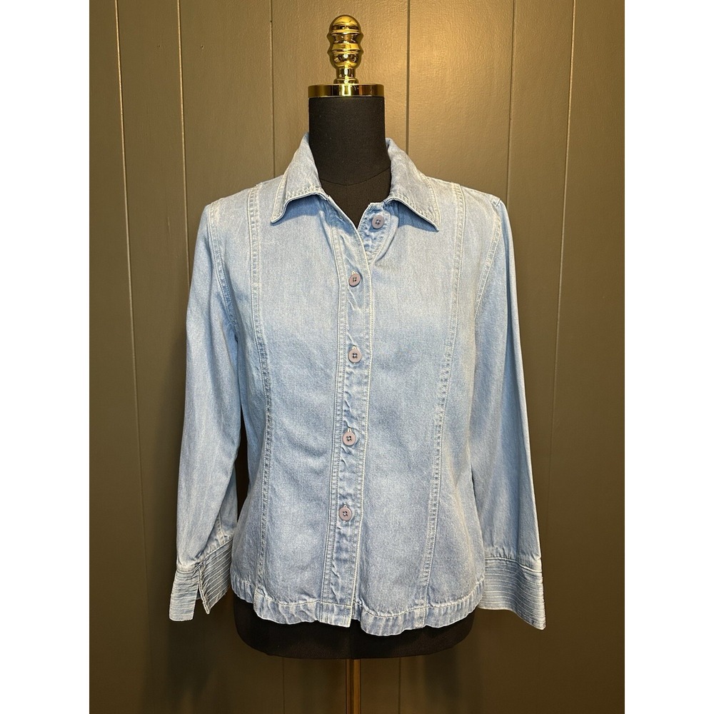 Vintage‎ Pendleton Women's Denim Button Up Long Sleeve S Small